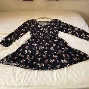 Old Navy size small black floral dress